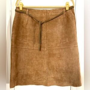 Like New Tan Suede Women's Skirt sz 14